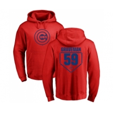 Baseball Chicago Cubs #59 Kendall Graveman Red RBI Pullover Hoodie