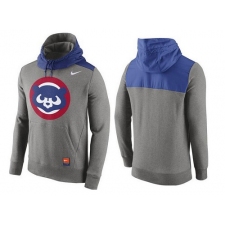 MLB Men's Chicago Cubs Nike Gray Cooperstown Collection Hybrid Pullover Hoodie