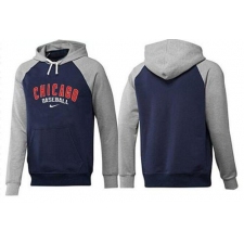 MLB Men's Nike Chicago Cubs Pullover Hoodie - Navy/Grey