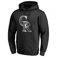 MLB Colorado Rockies Platinum Collection Pullover Hoodie - Black