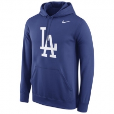 MLB L.A. Dodgers Nike Logo Performance Pullover Hoodie - Royal