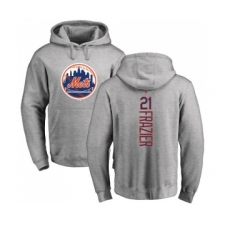MLB Nike New York Mets #21 Todd Frazier Ash Backer Pullover Hoodie