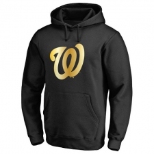 MLB Washington Nationals Gold Collection Pullover Hoodie - Black