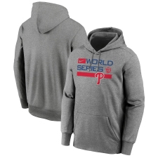 Men's Philadelphia Phillies Nike Heather Charcoal 2022 World Series Authentic Collection Dugout Pullover Hoodie