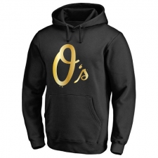 MLB Baltimore Orioles Gold Collection Pullover Hoodie - Black