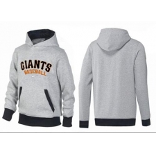 MLB Men's Nike San Francisco Giants Pullover Hoodie - Grey/Black