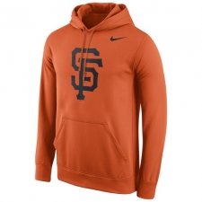 MLB San Francisco Giants Nike Logo Performance Pullover Hoodie - Orange