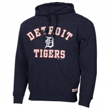 MLB Detroit Tigers Stitches Fastball Fleece Pullover Hoodie - Navy Blue