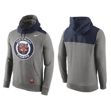 MLB Men's Detroit Tigers Nike Gray Cooperstown Collection Hybrid Pullover Hoodie