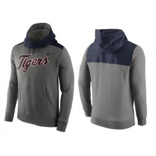 MLB Men's Detroit Tigers Nike Gray Hybrid Hoodie
