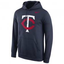 MLB Minnesota Twins Nike Logo Performance Pullover Hoodie - Navy