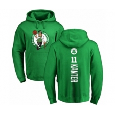 Basketball Boston Celtics #11 Enes Kanter Kelly Green Backer Pullover Hoodie