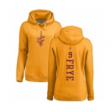 NBA Women's Nike Cleveland Cavaliers #9 Channing Frye Gold One Color Backer Pullover Hoodie