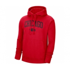 Men's Chicago Bulls 2021 Red Heritage Essential Pullover Basketball Hoodie