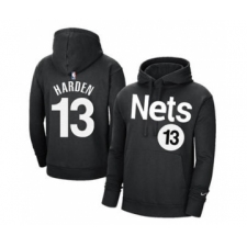 Men's Brooklyn Nets #13 James Harden 2021 Black Pullover Basketball Hoodie