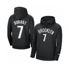 Men's Brooklyn Nets #7 Kevin Durant 2021 Black Pullover Basketball Hoodie 2