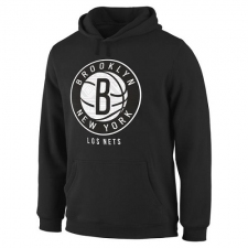 NBA Men's Brooklyn Nets Noches Enebea Pullover Hoodie - Black