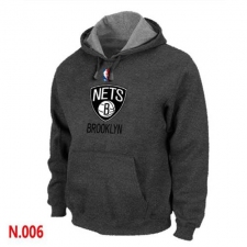 NBA Men's Brooklyn Nets Pullover Hoodie - Dark Grey
