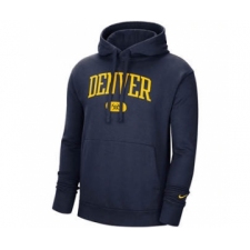 Men's Denver Nuggets 2021 Navy Heritage Essential Pullover Basketball Hoodie