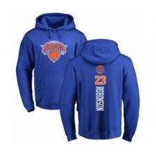 Basketball New York Knicks #23 Mitchell Robinson Royal Blue Backer Pullover Hoodie
