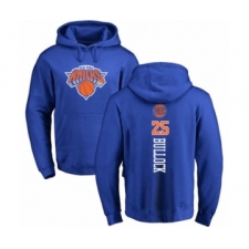 Basketball New York Knicks #25 Reggie Bullock Royal Blue Backer Pullover Hoodie