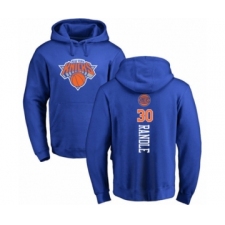 Basketball New York Knicks #30 Julius Randle Royal Blue Backer Pullover Hoodie