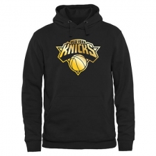 NBA Men's New York Knicks Gold Collection Pullover Hoodie - Black