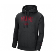 Men's Miami Heat 2021 Black Heritage Essential Pullover Basketball Hoodie