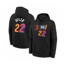 Men's Miami Heat #22 Jimmy Butler Black Pullover Hoodie