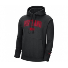 Men's Portland Trail Blazers 2021 Black Heritage Essential Pullover Basketball Hoodie