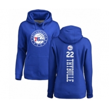 Basketball Women's Philadelphia 76ers #22 Mattise Thybulle Royal Blue Backer Pullover Hoodie