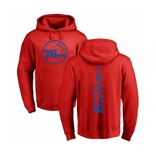 NBA Nike Philadelphia 76ers #0 Justin Patton Red One Color Backer Pullover Hoodie