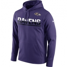 NFL Men's Baltimore Ravens Nike Sideline Circuit Purple Pullover Hoodie