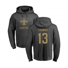 Football New Orleans Saints #13 Michael Thomas Ash One Color Pullover Hoodie