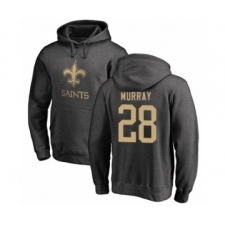Football New Orleans Saints #28 Latavius Murray Ash One Color Pullover Hoodie