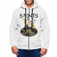 Saint Men's Zip Hooded Sweatshirt