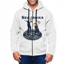 Seahawk Men's Zip Hooded Sweatshirt