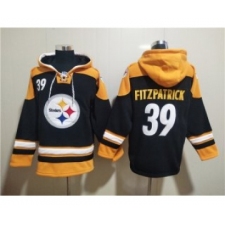 Men's Pittsburgh Steelers #39 Minkah Fitzpatrick Black Ageless Must-Have Lace-Up Pullover Hoodie