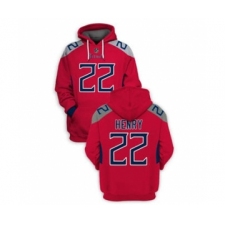 Men's Tennessee Titans #22 Derrick Henry 2021 Red Pullover Football Hoodie