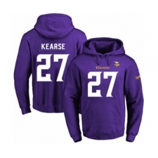 Football Men's Minnesota Vikings #27 Jayron Kearse Purple Name & Number Pullover Hoodie