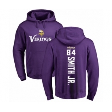 Football Minnesota Vikings #84 Irv Smith Jr. Purple Backer Pullover Hoodie