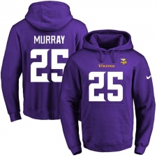 NFL Men's Nike Minnesota Vikings #25 Latavius Murray Purple Name & Number Pullover Hoodie