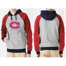 NHL Men's Montreal Canadiens Big & Tall Logo Hoodie - Grey/Red