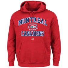 NHL Men's Montreal Canadiens Majestic Heart & Soul Hoodie - Red