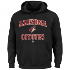 NHL Men's Arizona Coyotes Majestic Heart & Soul Hoodie - Black