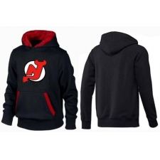 NHL Men's New Jersey Devils Big & Tall Logo Hoodie - Black/Red