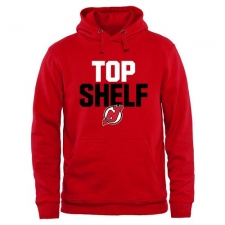 NHL Men's New Jersey Devils Top Shelf Pullover Hoodie - Scarlet