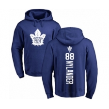 Hockey Toronto Maple Leafs #88 William Nylander Royal Blue Backer Pullover Hoodie