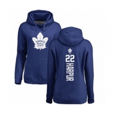 Hockey Women's Toronto Maple Leafs #22 Ben Harpur Royal Blue Backer Pullover Hoodie