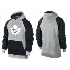 NHL Men's Toronto Maple Leafs Big & Tall Logo Pullover Hoodie - Grey/Black
